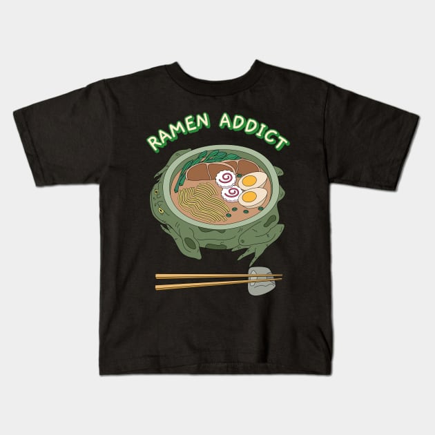 Ramen Addict Kids T-Shirt by WizardingWorld